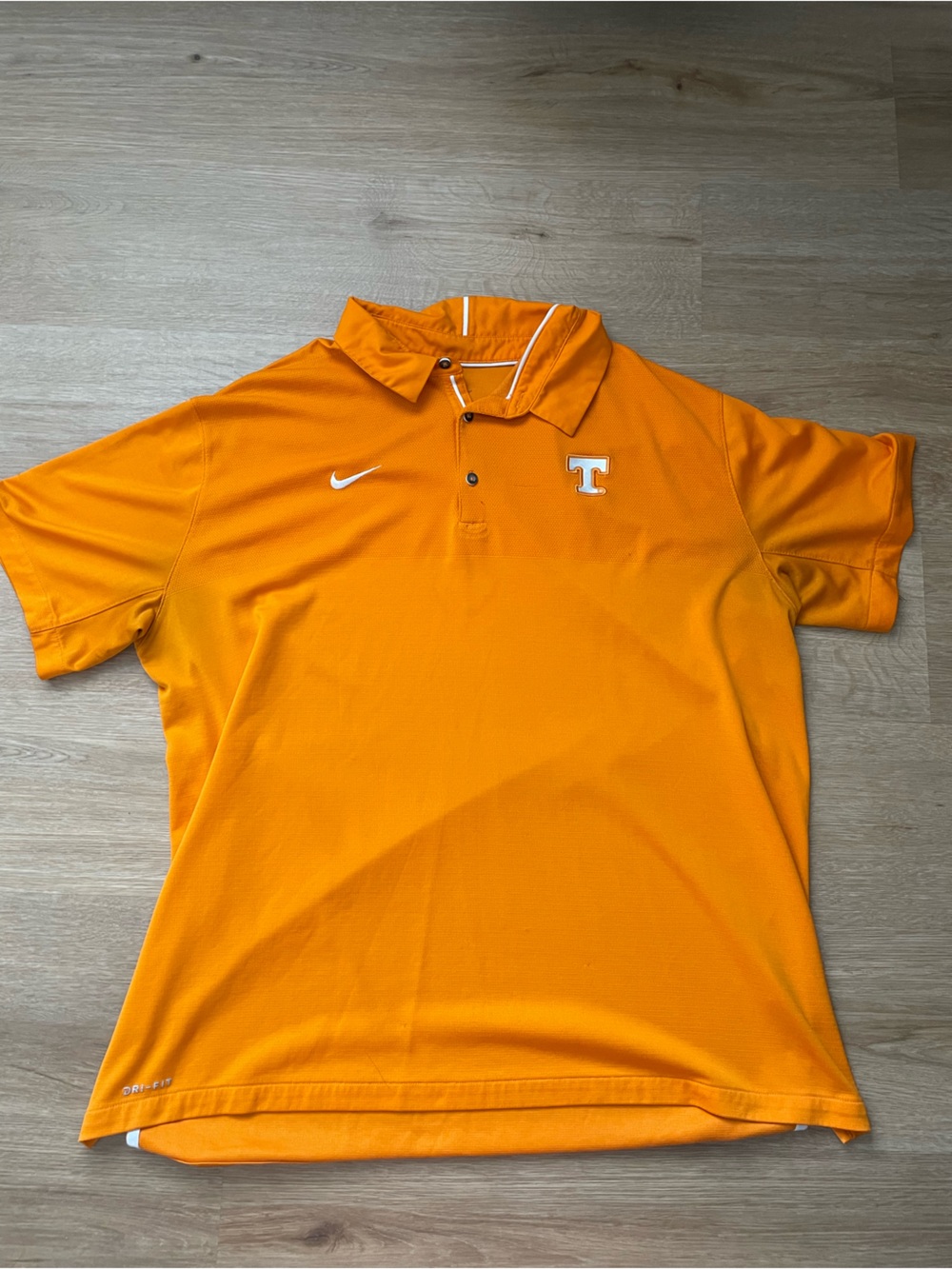 Nike Men’s Tennessee Orange Polo Shirt with White Trim